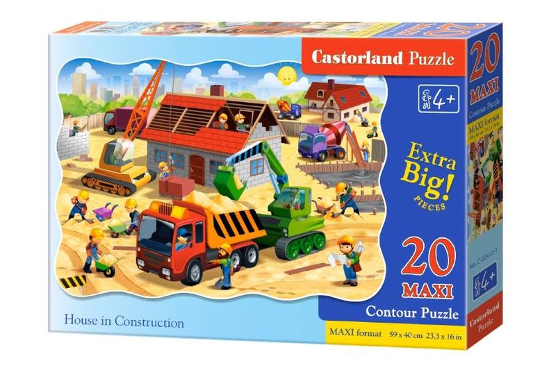 Puzzle 20el. MAXI House in Construction zdjęcie 1