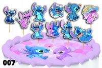 TOPPERY NA TORT OZDOBNE DEKORACJA ZESTAW POSTACI - STICH STICZ 10szt.