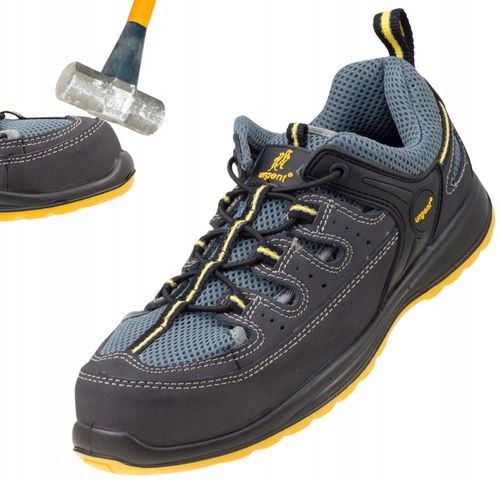 Przewiewne buty robocze LEKKIE SANDAŁY męskie z PODNOSKIEM BHP URGENT na Arena.pl