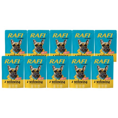 Rafi Classic saszetka dla psa z wołowiną 10 x 400 g na Arena.pl