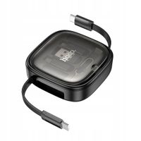 Kabel Hoco Zwijany USB - USB typ C / microUSB / Lightning 0,95m 60W Stojak