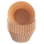 Foremki do muffinek silikonowe beżowe 6,5 cm 6 szt.