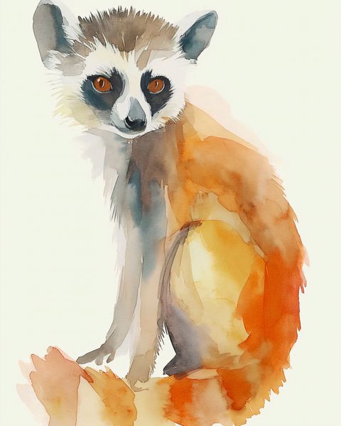Plakat 40x50cm Lemurek zdjęcie 1