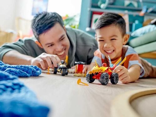 71789 - lego ninjago - bitwa samochodowo-motocyklowa między kaiem a rasem na Arena.pl