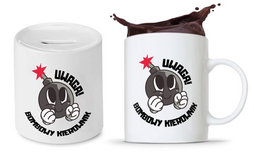 Dla Kierownika Zestaw Kubek + Skarbonka Prezent Z Nadrukiem Ze Zdjęciem na Arena.pl