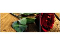 90X30CM RÓŻA UKOCHANEJ TRÓJ OBRAZ