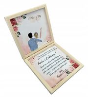 Prezent na ślub Skrzynka na pieniądze DEDYKACJA