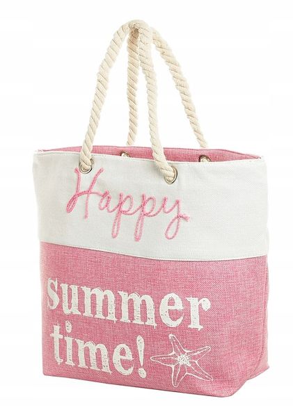 Duża Torba Plażowa Piknik Zapinana Shopper Miejska zdjęcie 2