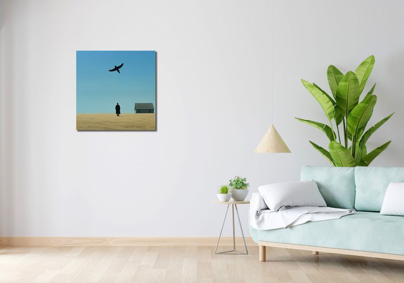 Obraz 60x60cm Samotny i Wolny zdjęcie 2