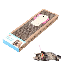 Drapak dla Kota Kartonowy Tekturowy Zabawka Ryba Legowisko 37x12x5 cm Leżak