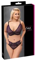 cottelli curves komplet 2-częściowy fioletowa koronka 2xl
