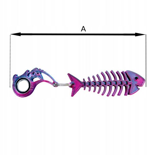 KEYSPINNER Keyrambit Flexi Ryba ZESTAW Brelok BRELOCZEK do kluczy Midnight na Arena.pl