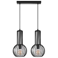 BONGO 2 Lampa wisząca - Loftowa, druciana, 2xE27