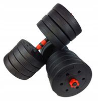 Hantle 2x25kg regulowane bitumiczne kompozytowe zestaw 50kg GRYFY CIĘŻARKI