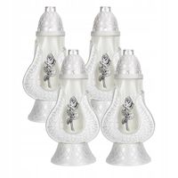 ZNICZ SZKLANY NA GRÓB KRZYŻ LAMPION DUŻY 30 cm