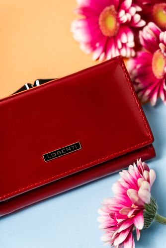 pojemny, poziomy portfel damski ze skóry naturalnej - lorenti na Arena.pl