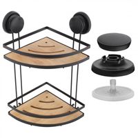 GAVI BAMBUS KOSZYK NAROŻNY PODWÓJNY NA PRZYSSAWKI