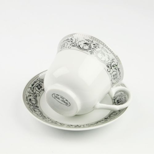 ZESTAW FILIŻANEK Z TALERZYKAMI NA PREZENT 250 ML PORCELANA DO KAWY HERBATY na Arena.pl