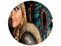 Opłatek na tort Jak wytresować Smoka