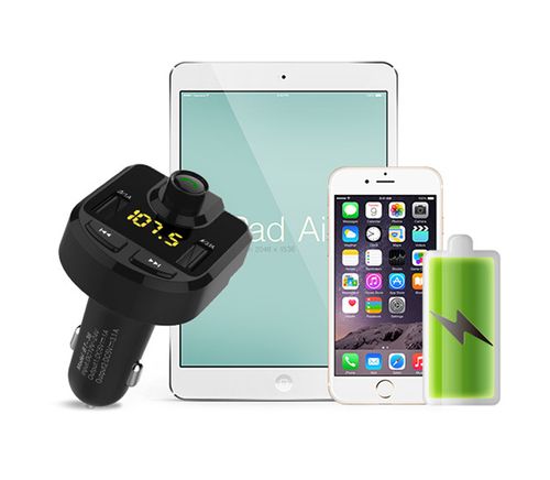 Transmiter FM 2x USB, Bluetooth, MP3, ładowarka na Arena.pl