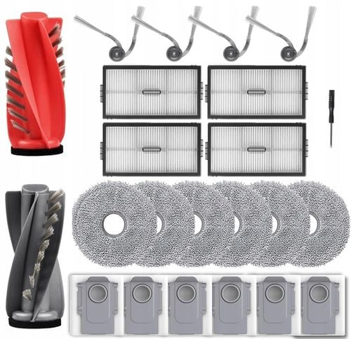 Duży zestaw akcesoriów do Roborock Saros 10R worki mopy filty szczorki na Arena.pl