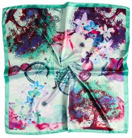 APASZKA CHUSTA DAMSKA na szyję lekka chustka gawroszka elegancka kwadratowa