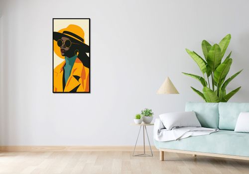 Plakat 50x100cm Żółta Stylowość na Arena.pl