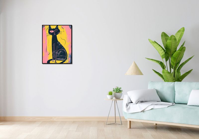 Plakat 50x65cm Kontrastowa Kotka zdjęcie 4