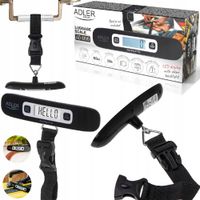 Kompaktowa Waga Bagażowa Podróżna Ad8190 50Kg Lcd Funkcja Tarowania