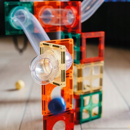 Cleverclixx - Klocki magnetyczne Ball Run Compact Pack Intense - 60 el. na Arena.pl