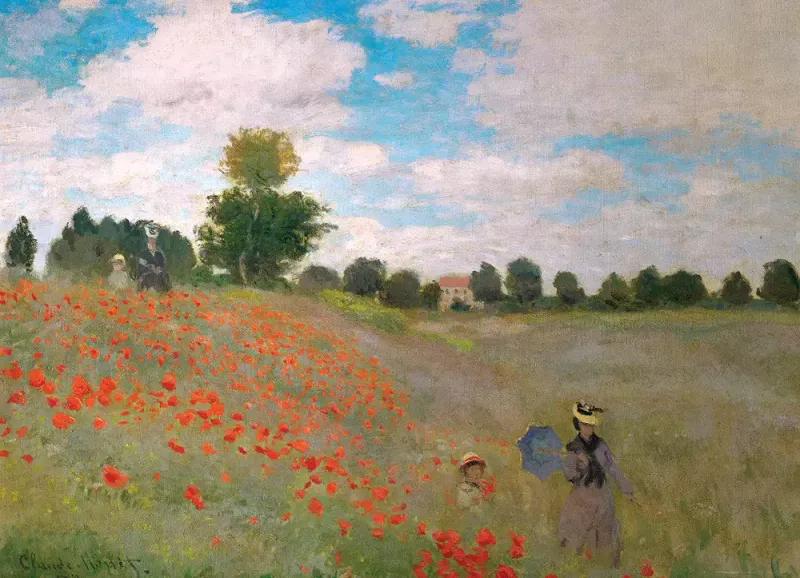 Puzzle 1000 elementów. Claude Monet, Pole maków zdjęcie 1