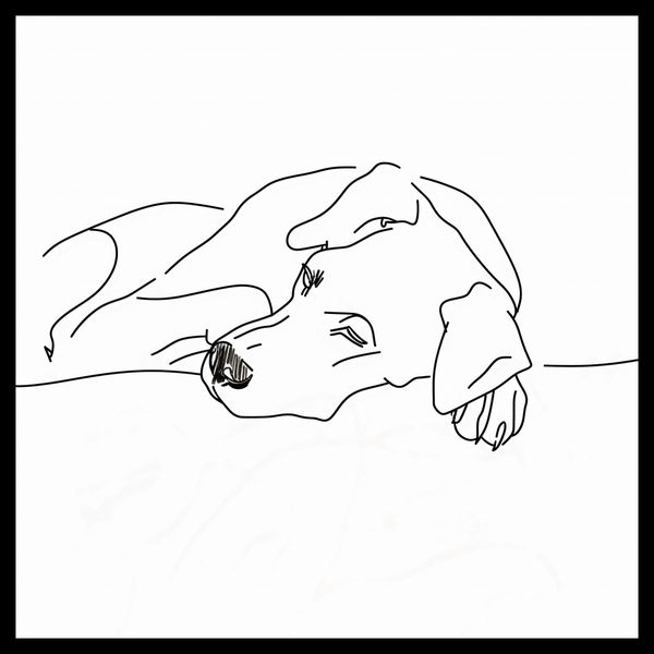Plakat 40x40cm Wypoczynek Psiaka zdjęcie 2