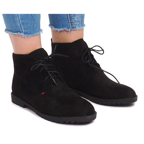 Sznurowane Botki JS7993 Czarny r.39 na Arena.pl