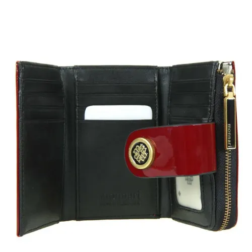 monnari portmonetka skóra naturalna czerwony na Arena.pl