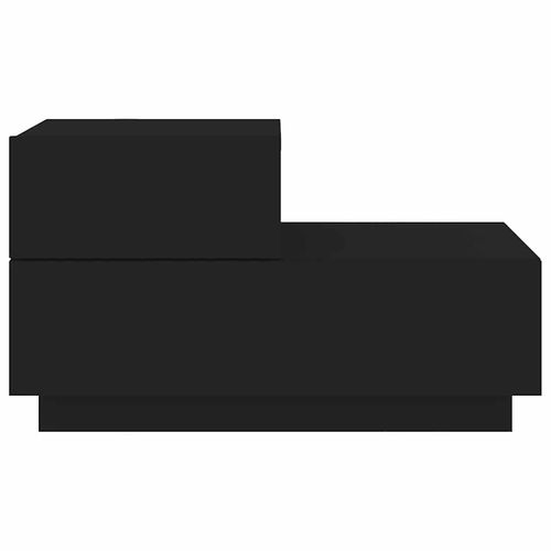 Szafka nocna z oświetleniem LED, czarna, 70x36x40,5 cm na Arena.pl