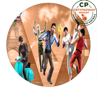 Opłatek na tort Sims