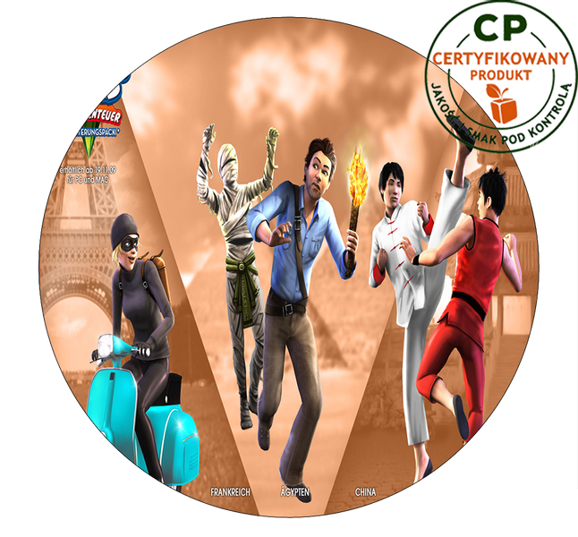 Opłatek na tort Sims zdjęcie 1