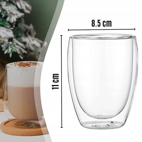 6x SZKLANKI TERMICZNE DO KAWY HERATY DRINKÓW WHISKEY 350ML MROŻONE LODY na Arena.pl