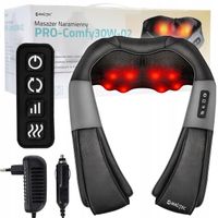 Masażer Szyi Karku Ciała Pleców Shiatsu Profesjonalny Pas Masujący Grzejący