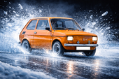 Opłatek na tort Fiat 126 p Maluch Fiacik Samochód Auto Format A4