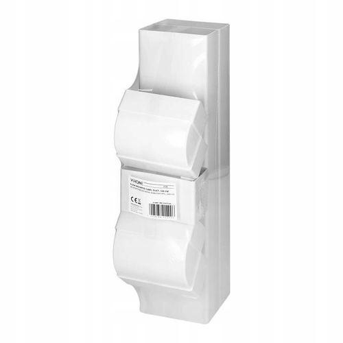 Kanał Telewizyjny Przepust Kablowy RTV Podtynkowy 5x Elementów 100 cm Biały na Arena.pl