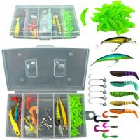 ZESTAW PRZYNĘT WĘDKARSKICH spinning 78szt Jaxon