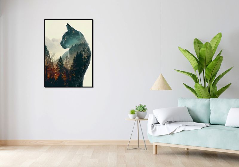 Plakat 67,5x95cm Koci Duch Lasu zdjęcie 4