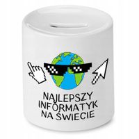 Skarbonka Informatyka Najlepszy Na Świecie Prezent Z Nadrukiem Ze Zdjęciem