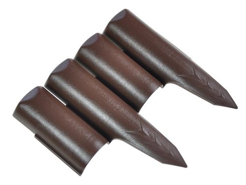 PALISADA OGRODOWA - UV- WYSOKA Wytrzymała Płotek Ogrodowy Obrzeże - Brązowa na Arena.pl