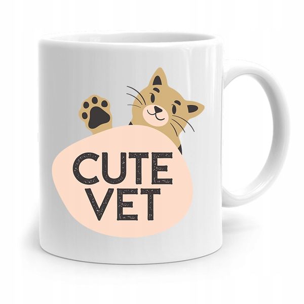Kubek Dla Weterynarza Cute Vet Prezent Z Nadrukiem Ze Zdjęciem zdjęcie 1