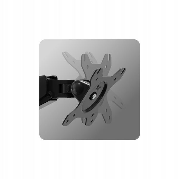 UCHWYT na 2 MONITORY TV LED LCD Biurkowy OBROTOWY 360° uniwersalny 15"- 27" zdjęcie 3