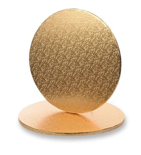 PODKŁAD OKRĄGŁY pod ciasto TORT gruby ZŁOTY - 30 cm na Arena.pl