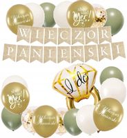 BALONY BOHO zestaw DEKORACJI na WIECZÓR PANIEŃSKI