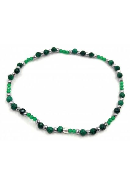 Bransoletka GREEN MALACHIT 925 zdjęcie 1